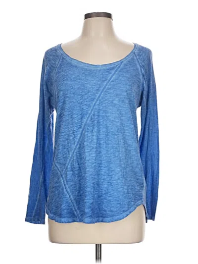 Pre-owned Dkny Jeans Long Sleeve T-shirt In Blue