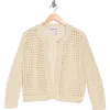 Dkny Jeans Open Stitch Cotton Cardigan