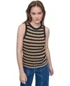 Dkny Jeans Petite Cotton Ribbed Sweater Tank Top