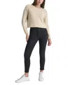 Dkny Jeans Petite Crewneck Cable-knit Sweater In Vanilla Bean