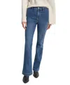 Dkny Jeans Petite High-rise Flare-leg Jeans In Blue