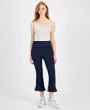 Dkny Jeans Petite High-rise Pull-on Kick-flare Jeans In Bond Street