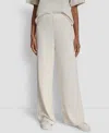 Dkny Jeans Petite High-rise Wide-leg Pants In White