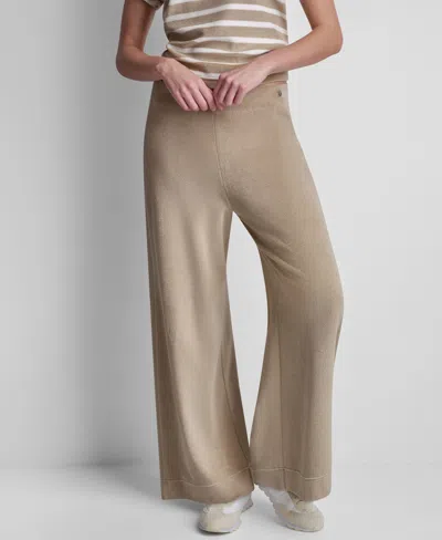 Dkny Jeans Petite Wide-leg Palazzo Pants In Neutral
