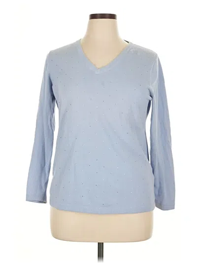 Pre-owned Dkny Jeans Pullover Sweater In Blue