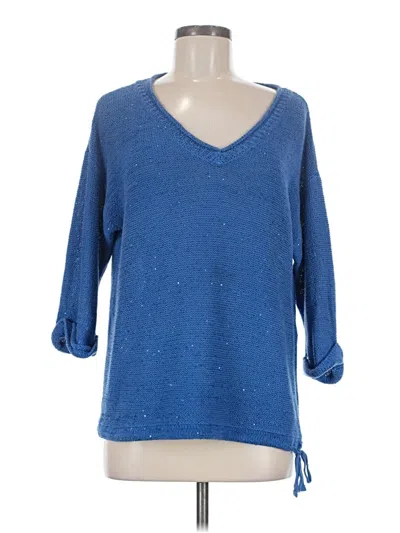 Pre-owned Dkny Jeans Pullover Sweater In Blue