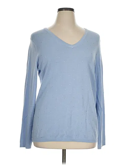 Pre-owned Dkny Jeans Pullover Sweater In Blue