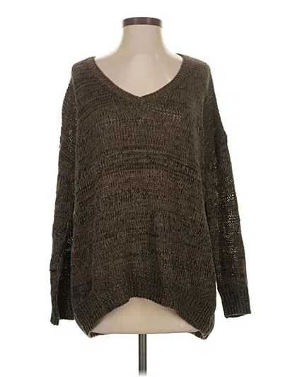 Pre-owned Dkny Jeans Pullover Sweater In Brown