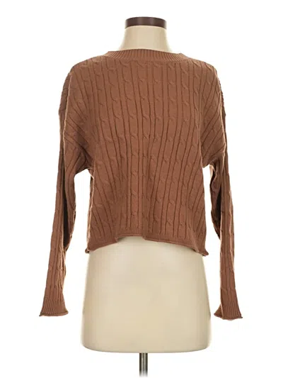 Pre-owned Dkny Jeans Pullover Sweater In Brown