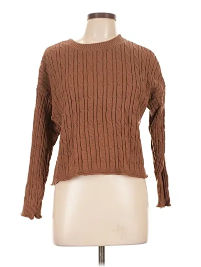 Pre-owned Dkny Jeans Pullover Sweater In Brown