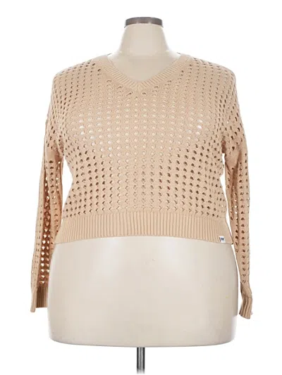 Pre-owned Dkny Jeans Pullover Sweater In Brown