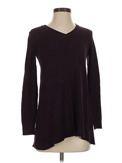 Pre-owned Dkny Jeans Pullover Sweater In Burgundy