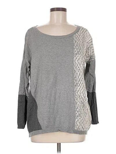 Pre-owned Dkny Jeans Pullover Sweater In Gray