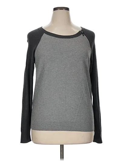 Pre-owned Dkny Jeans Pullover Sweater In Gray