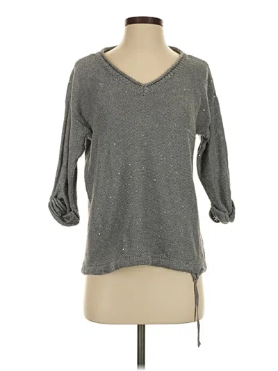 Pre-owned Dkny Jeans Pullover Sweater In Gray