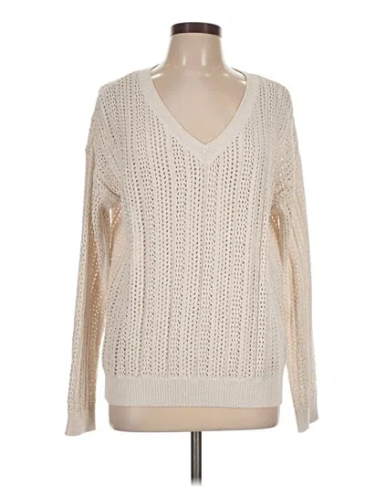 Pre-owned Dkny Jeans Pullover Sweater In Ivory