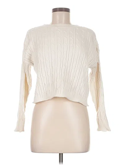 Pre-owned Dkny Jeans Pullover Sweater In Ivory