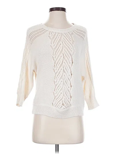 Pre-owned Dkny Jeans Pullover Sweater In Ivory