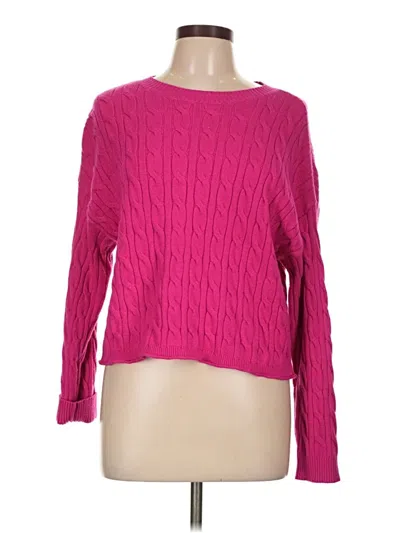Pre-owned Dkny Jeans Pullover Sweater In Pink