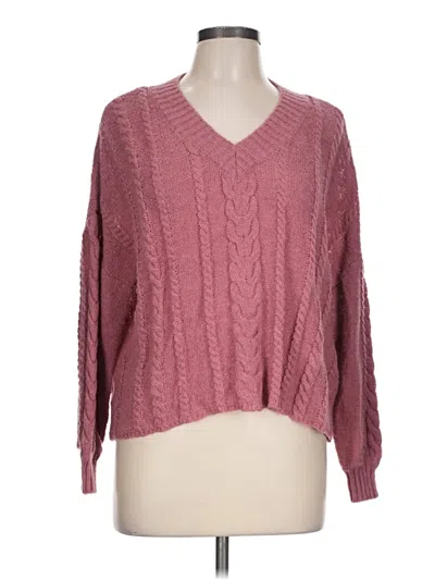Pre-owned Dkny Jeans Pullover Sweater In Pink