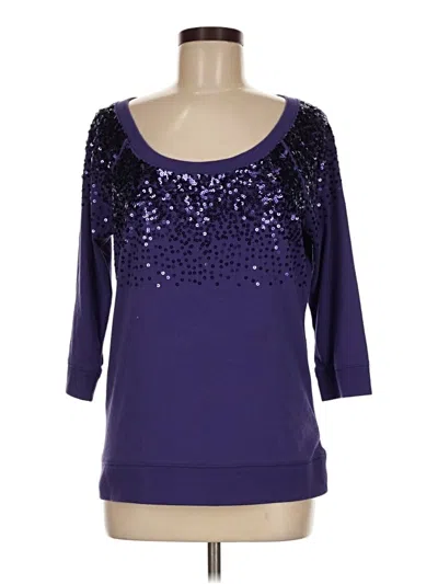 Pre-owned Dkny Jeans Pullover Sweater In Purple