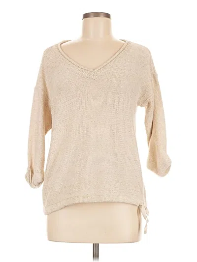 Pre-owned Dkny Jeans Pullover Sweater In Tan