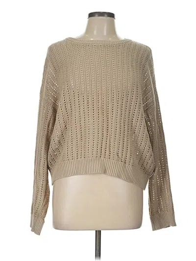 Pre-owned Dkny Jeans Pullover Sweater In Tan