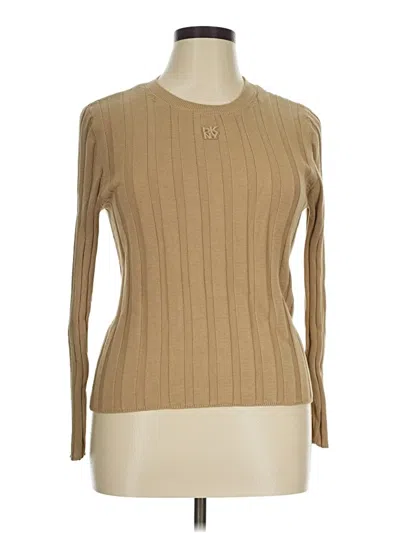 Pre-owned Dkny Jeans Pullover Sweater In Tan