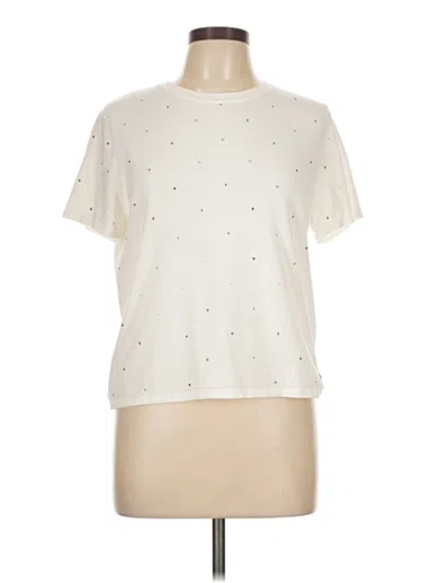 Pre-owned Dkny Jeans Pullover Sweater In White