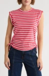 Dkny Jeans Ruched Knit Top