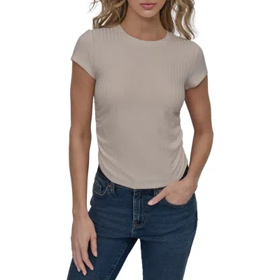 Dkny Jeans Ruched Rib Top