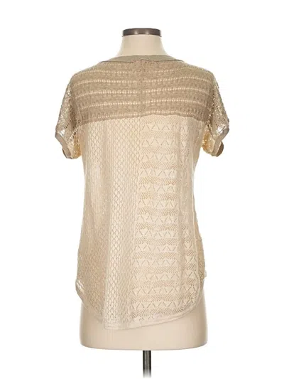 Pre-owned Dkny Jeans Short Sleeve Blouse In Brown