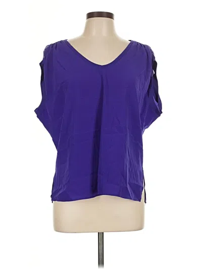 Pre-owned Dkny Jeans Short Sleeve Blouse In Purple