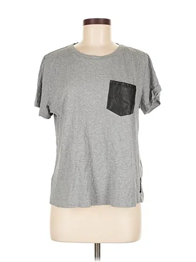 Pre-owned Dkny Jeans Short Sleeve T-shirt In Gray