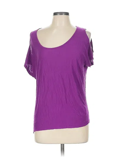 Pre-owned Dkny Jeans Short Sleeve T-shirt In Purple
