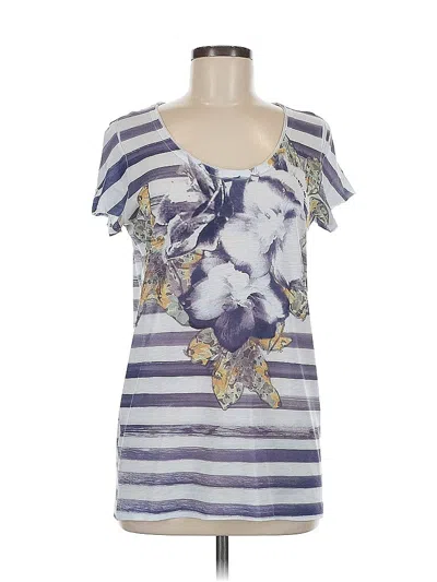 Pre-owned Dkny Jeans Short Sleeve T-shirt In Purple