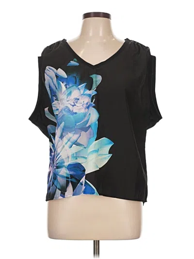 Pre-owned Dkny Jeans Short Sleeve Top In Black