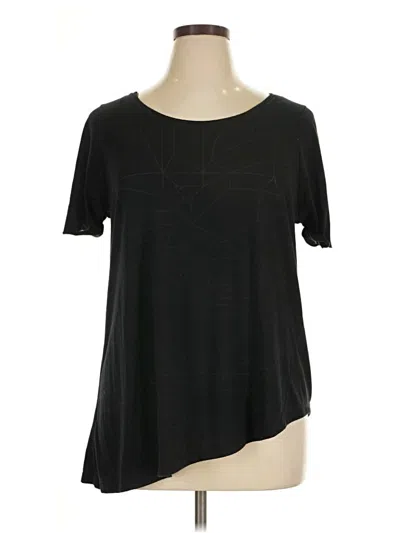 Pre-owned Dkny Jeans Short Sleeve Top In Black
