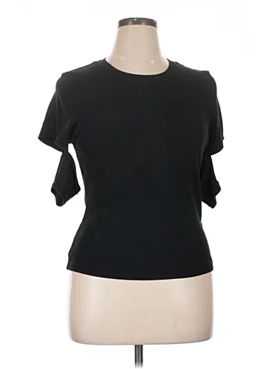 Pre-owned Dkny Jeans Short Sleeve Top In Black