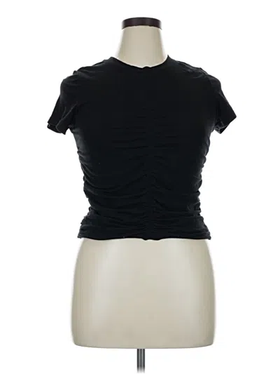 Pre-owned Dkny Jeans Short Sleeve Top In Black