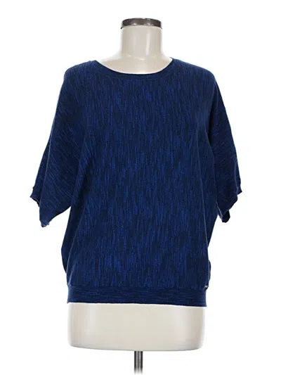 Pre-owned Dkny Jeans Short Sleeve Top In Blue