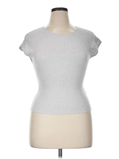 Pre-owned Dkny Jeans Short Sleeve Top In Gray