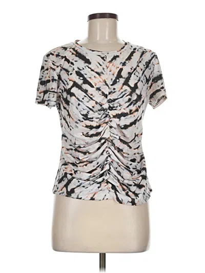 Pre-owned Dkny Jeans Short Sleeve Top In Silver