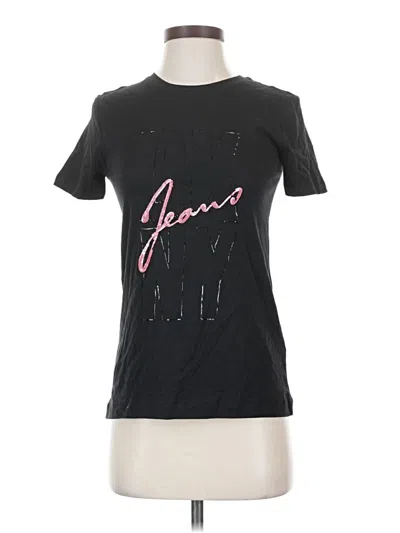 Dkny Jeans Short Sleeve T-shirt In Black