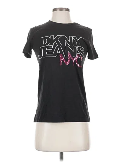 Dkny Jeans Short Sleeve T-shirt In Black