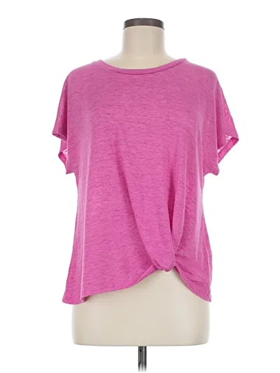 Pre-owned Dkny Jeans Short Sleeve T-shirt In Pink
