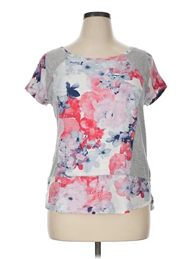 Pre-owned Dkny Jeans Short Sleeve T-shirt In Pink