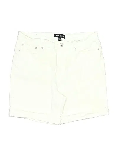 Pre-owned Dkny Jeans Shorts In Ivory