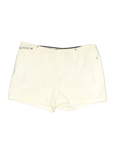 Pre-owned Dkny Jeans Shorts In White
