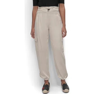 Dkny Jeans Skinny Leg Cargo Pants In Orange